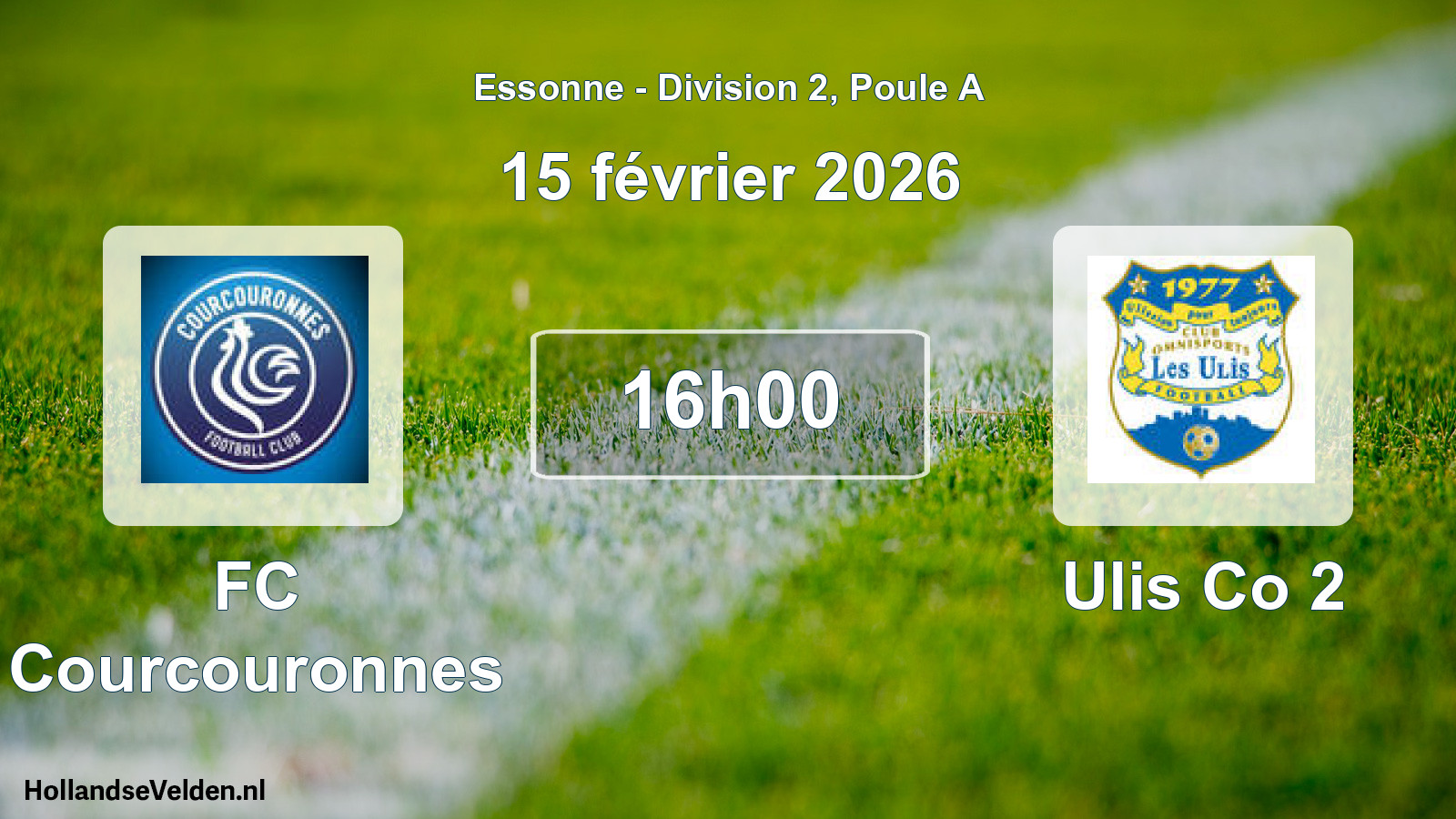 Scheduled Match: FC Courcouronnes - Ulis Co 2 (15 February 2026)