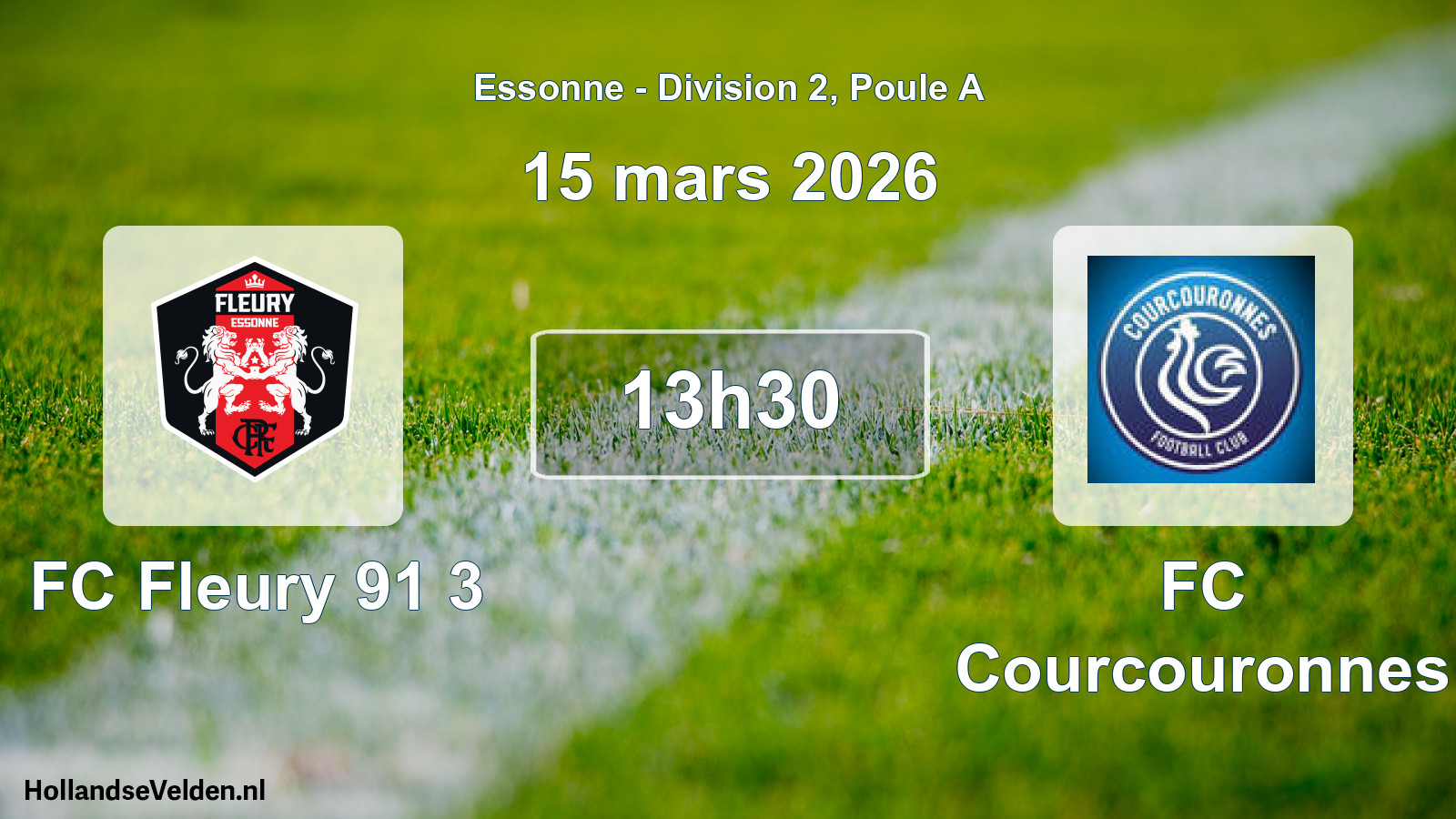Scheduled Match: FC Fleury 91 3 - FC Courcouronnes (15 March 2026)