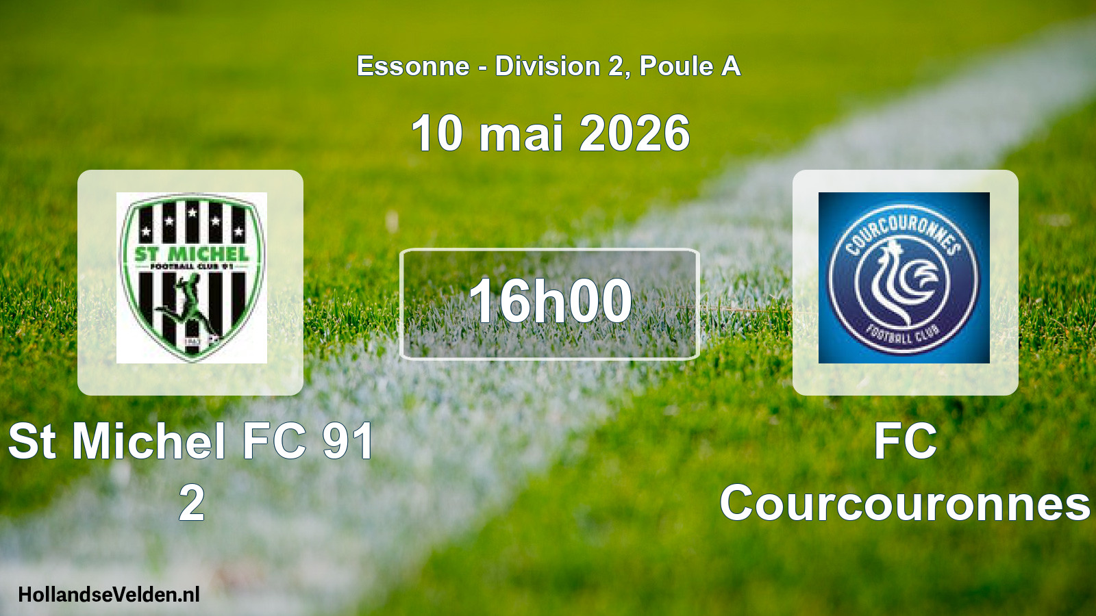Scheduled Match: St Michel FC 91 2 - FC Courcouronnes (10 May 2026)