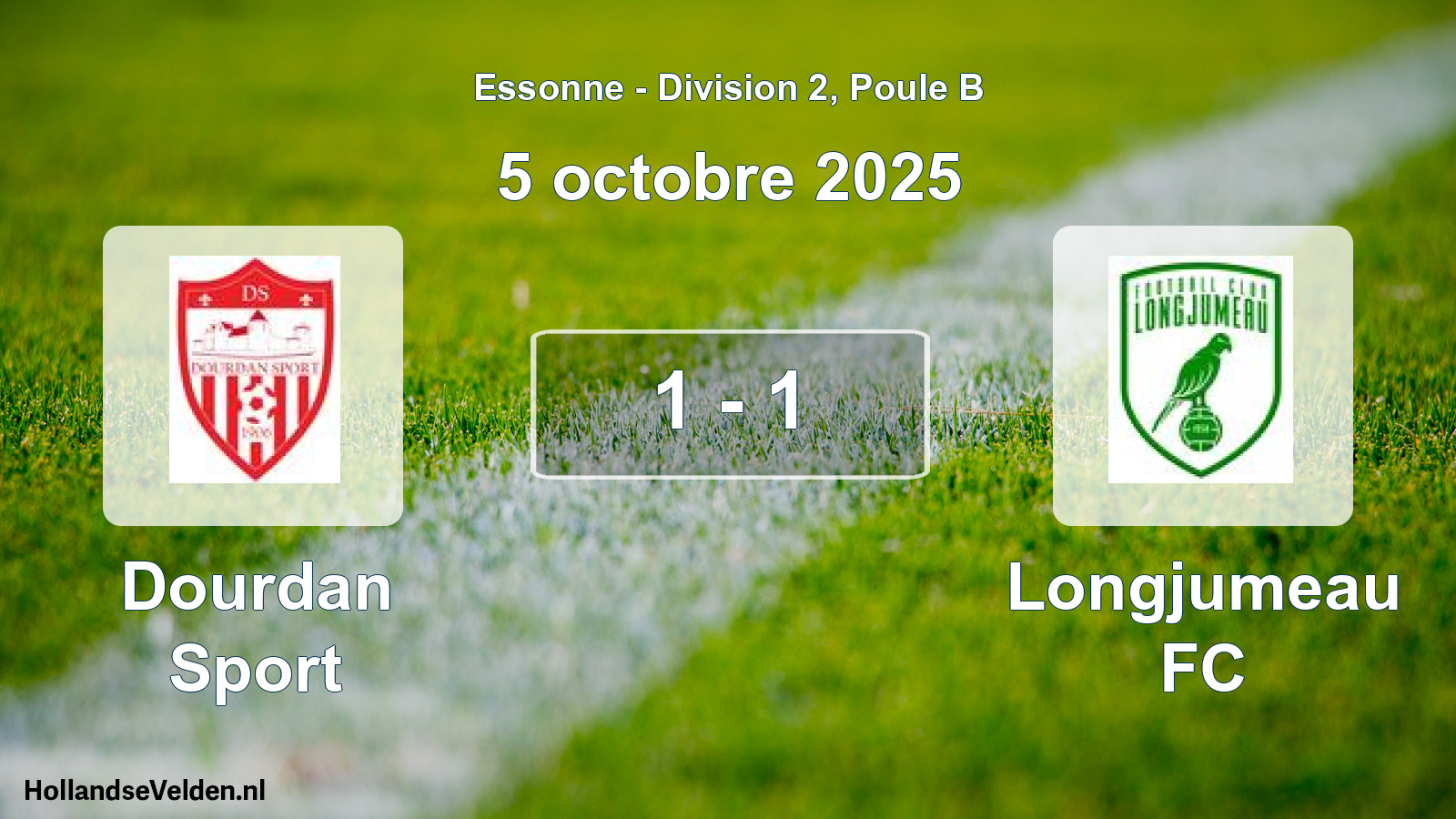 Total number of matches played: Dourdan Sport - Longjumeau FC 1 - 1 (5 October 2025)