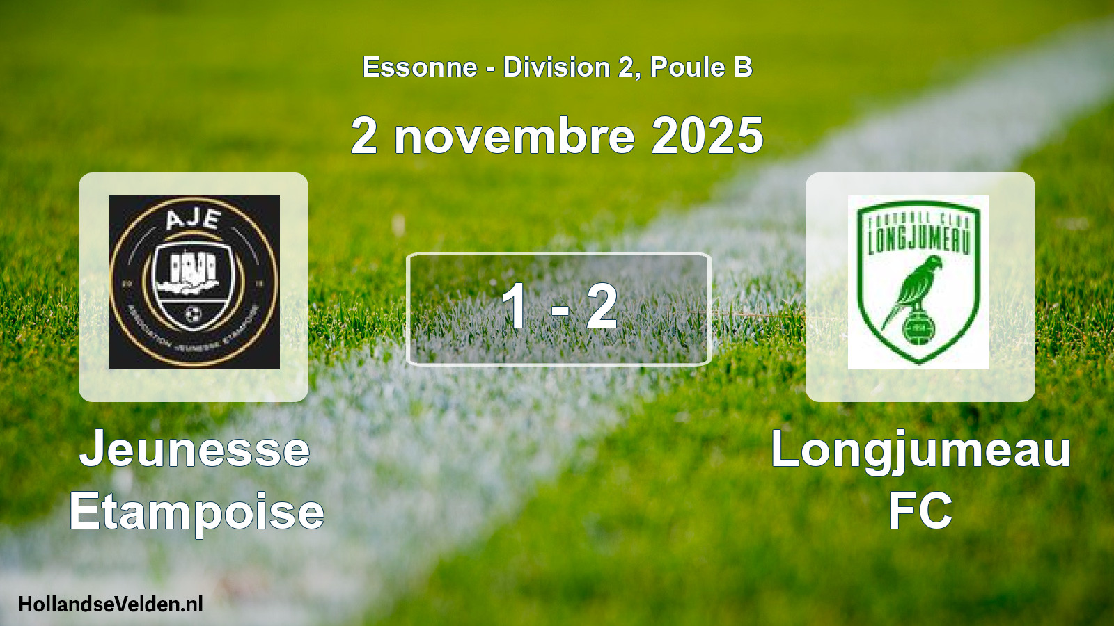 Gespeelde wedstrijd: Jeunesse Etampoise - Longjumeau FC 1 - 2 (2 november 2025)