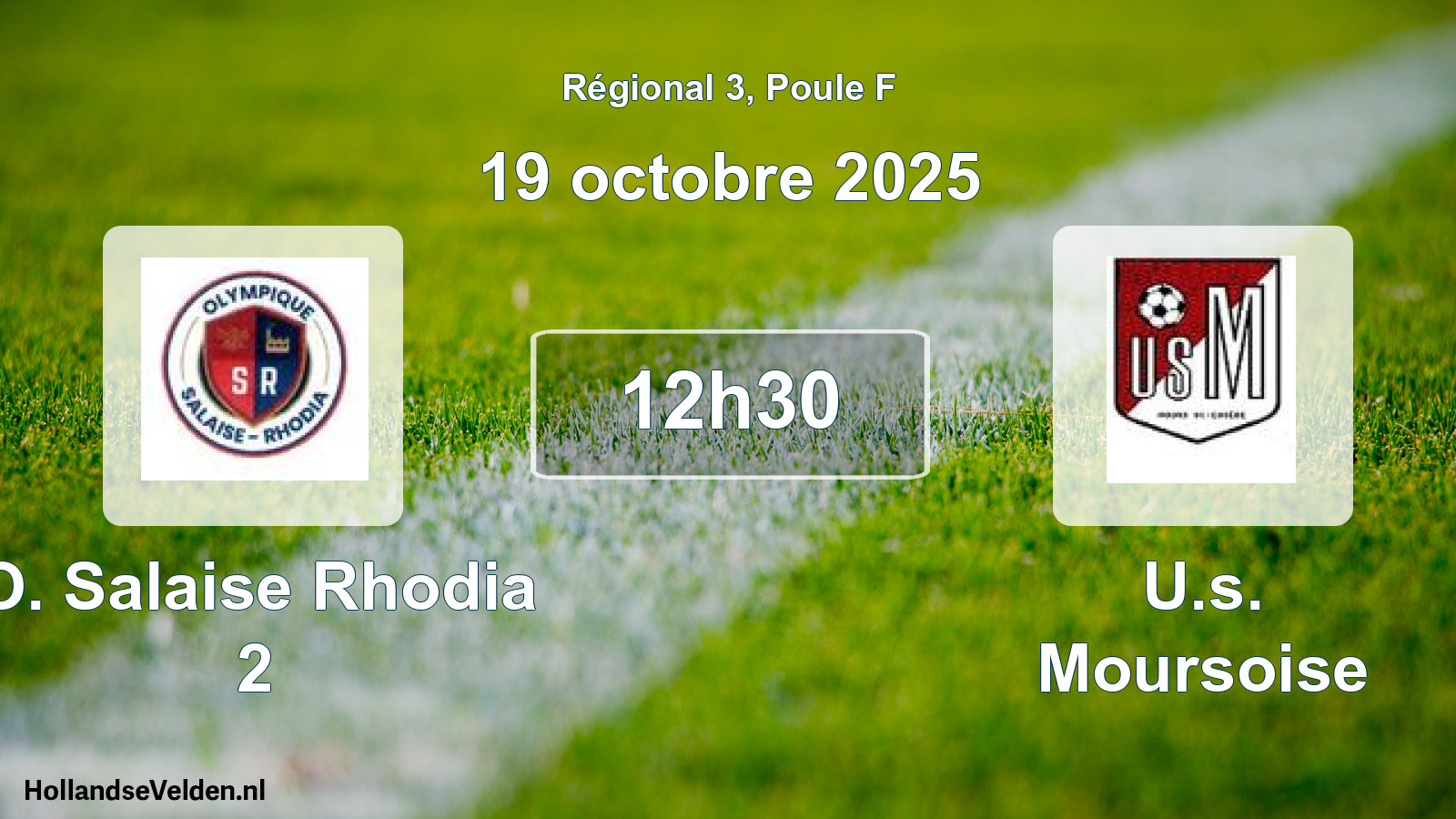 Geplande wedstrijd: O. Salaise Rhodia 2 - U.s. Moursoise (19 oktober 2025)