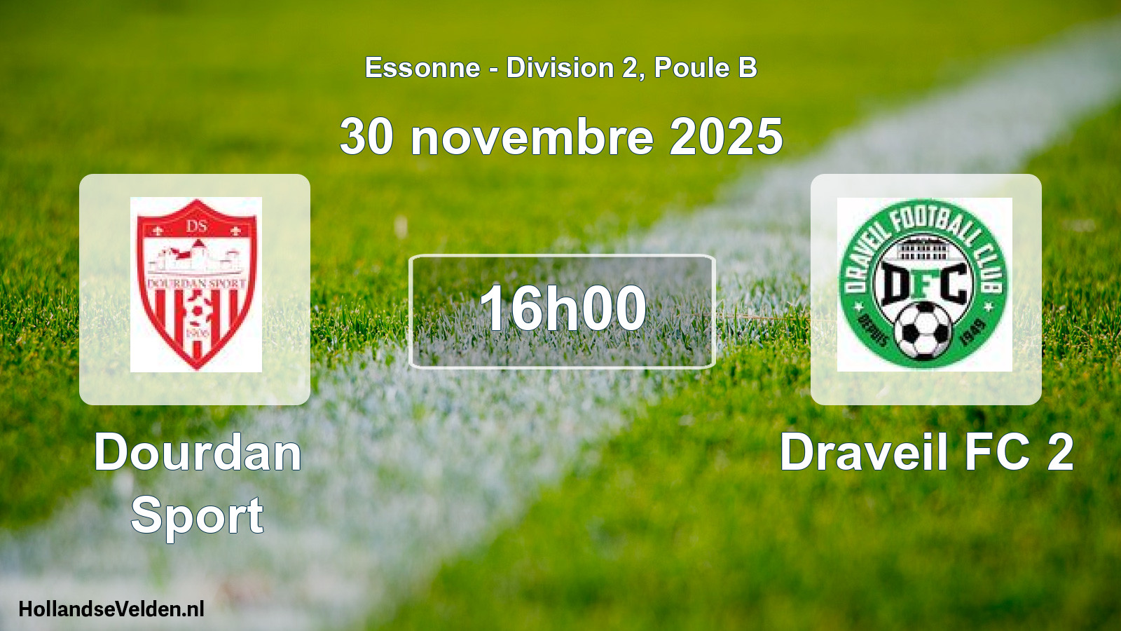 Geplande wedstrijd: Dourdan Sport - Draveil FC 2 (30 november 2025)