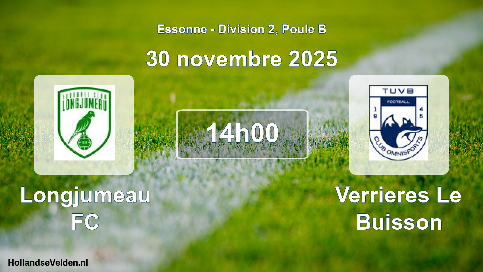 Scheduled Match: Longjumeau FC - Verrieres Le Buisson (30 November 2025)