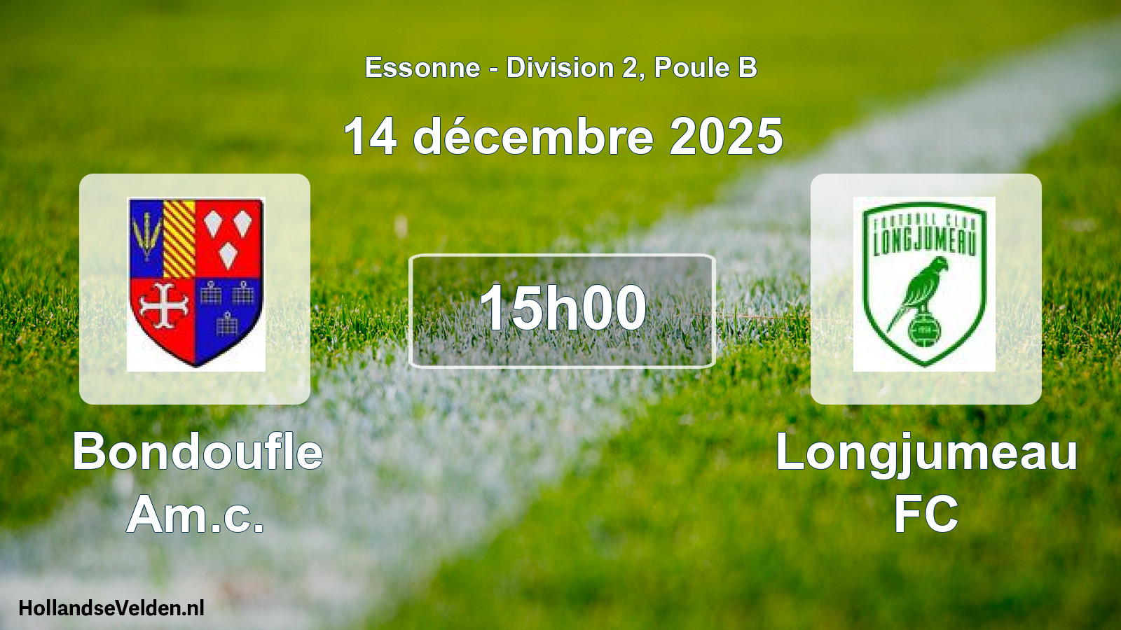 Scheduled Match: Bondoufle Am.c. - Longjumeau FC (14 December 2025)