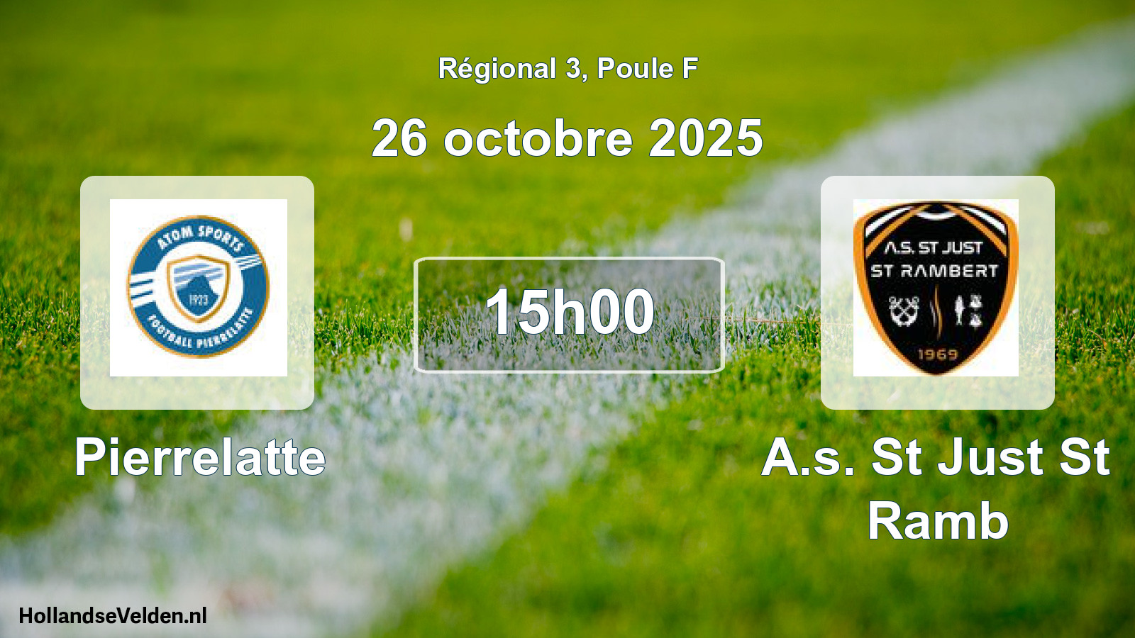 Geplande wedstrijd: Pierrelatte - A.s. St Just St Ramb (26 oktober 2025)