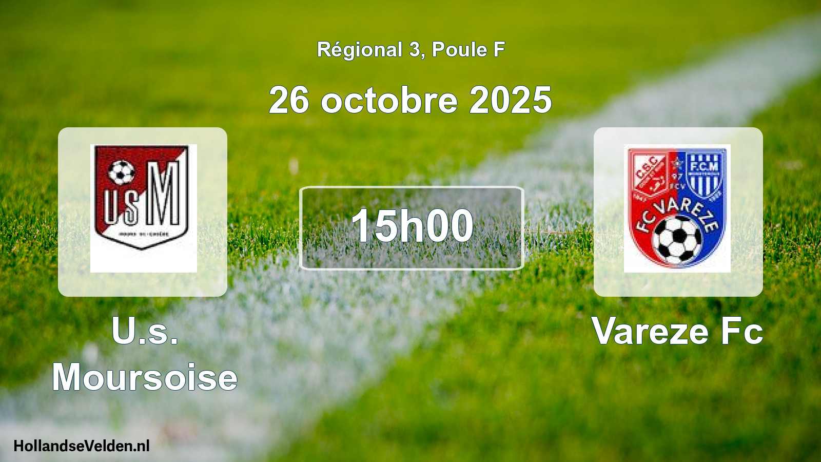 Scheduled Match: U.s. Moursoise - Vareze Fc (26 October 2025)