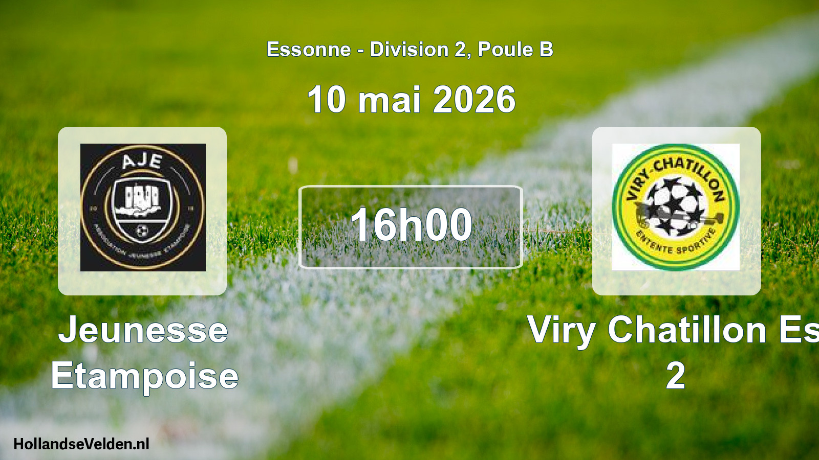 Match programmé: Jeunesse Etampoise - Viry Chatillon Es 2 (10 mai 2026)
