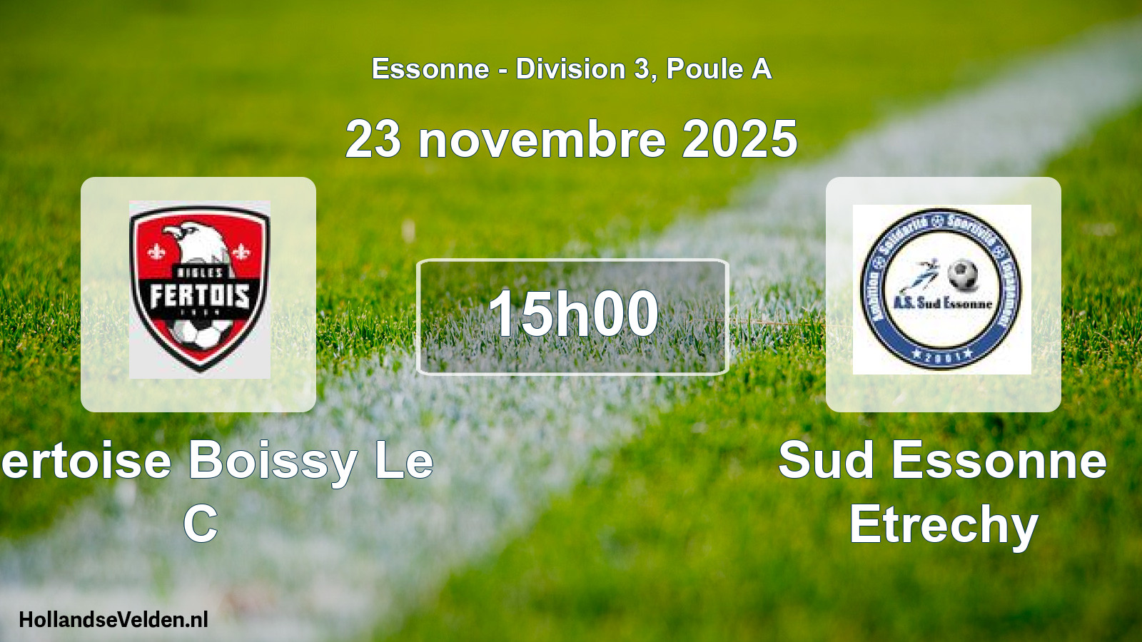 Match programmé: Fertoise Boissy Le C - Sud Essonne Etrechy (23 novembre 2025)