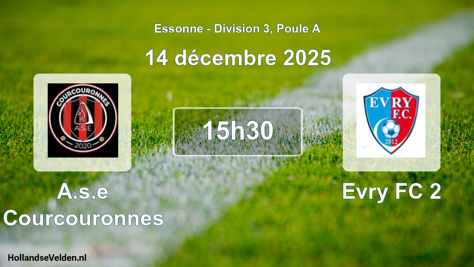 Scheduled Match: A.s.e Courcouronnes - Evry FC 2 (14 December 2025)
