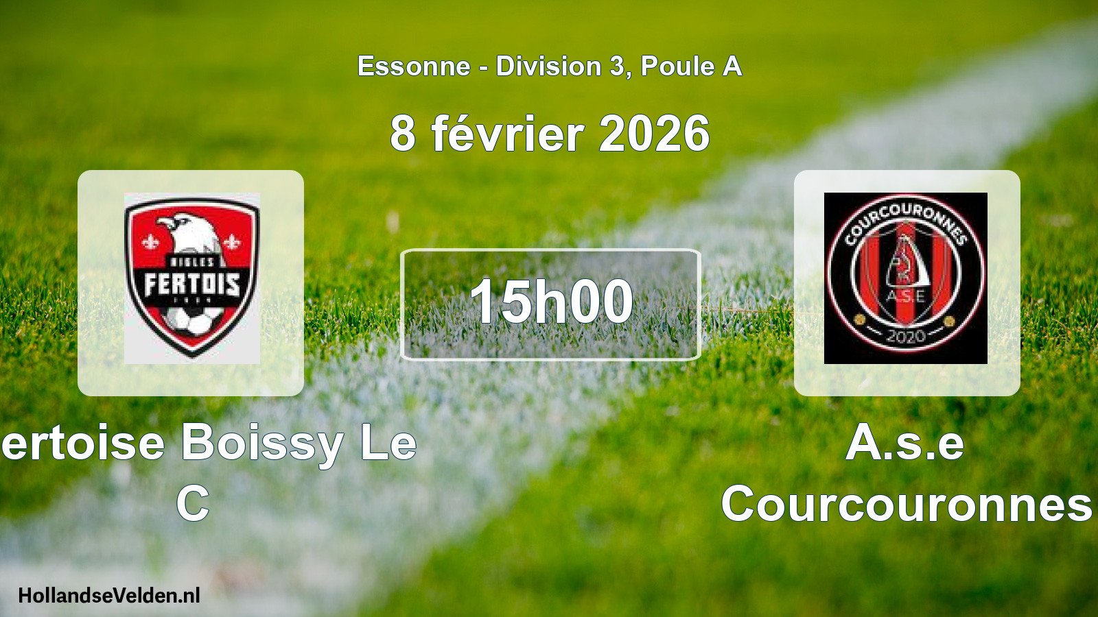 Geplande wedstrijd: Fertoise Boissy Le C - A.s.e Courcouronnes (8 februari 2026)