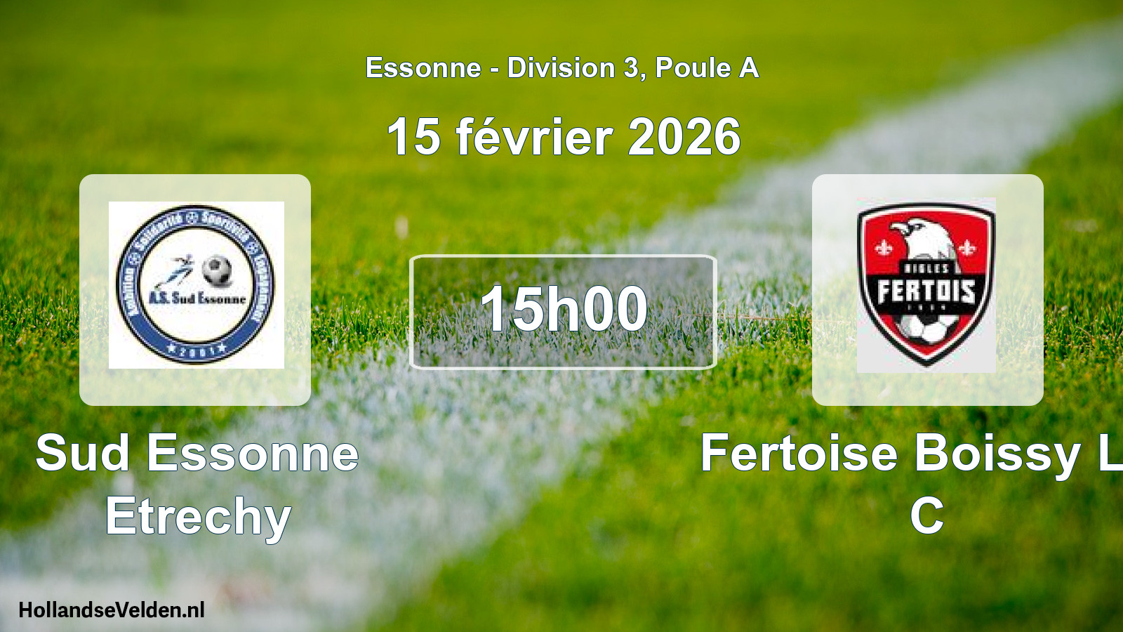 Match programmé: Sud Essonne Etrechy - Fertoise Boissy Le C (15 février 2026)