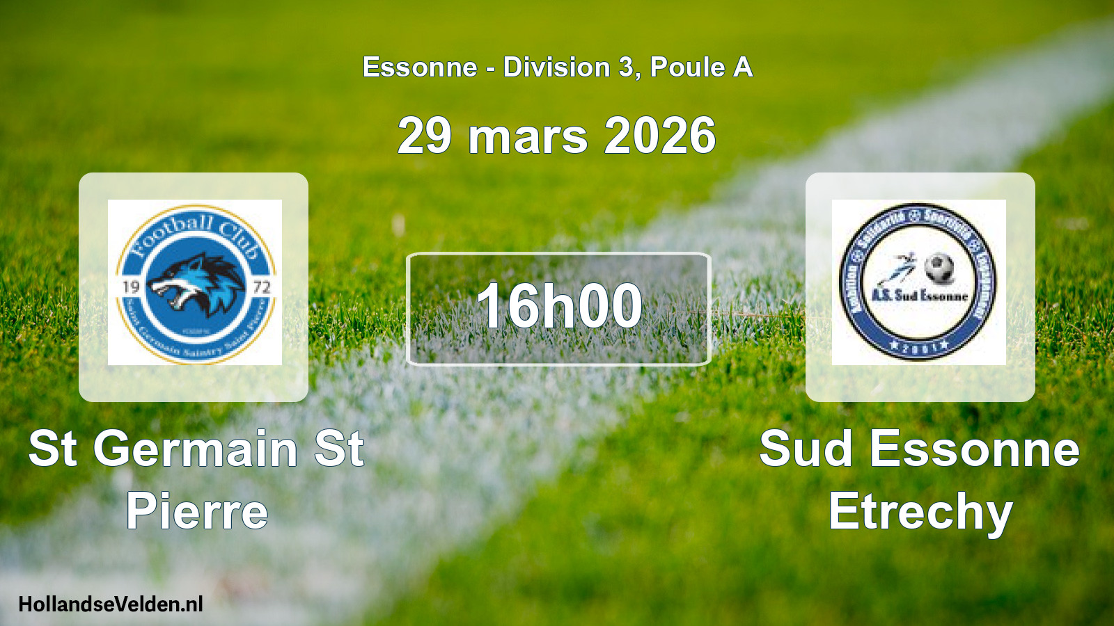 Scheduled Match: St Germain St Pierre - Sud Essonne Etrechy (29 March 2026)