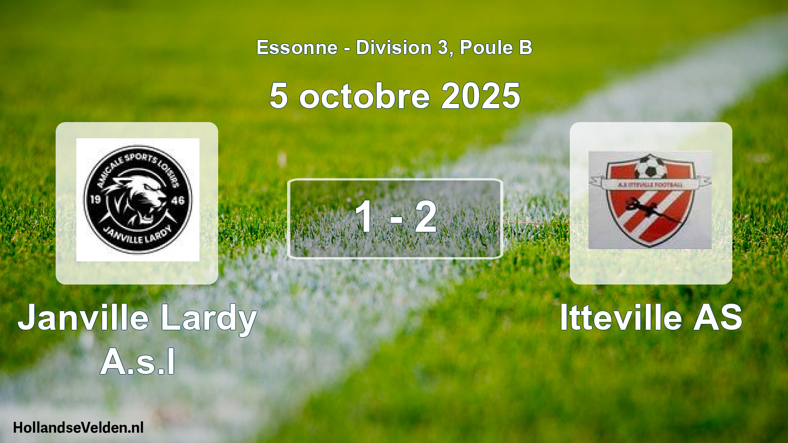 Match joué: Janville Lardy A.s.l - Itteville AS 1 - 2 (5 octobre 2025)