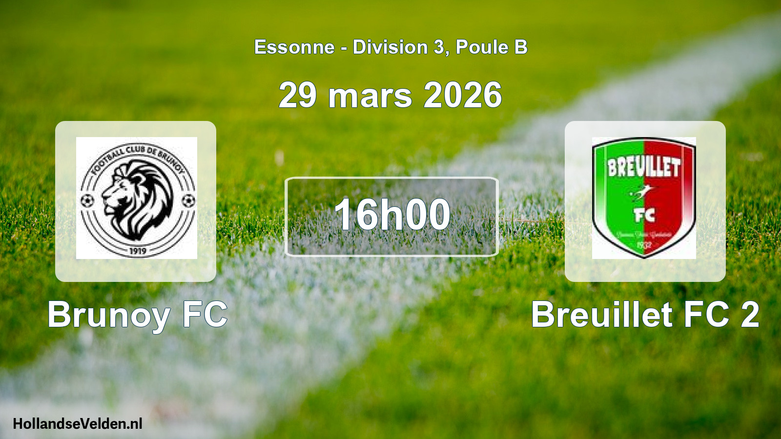 Scheduled Match: Brunoy FC - Breuillet FC 2 (29 March 2026)