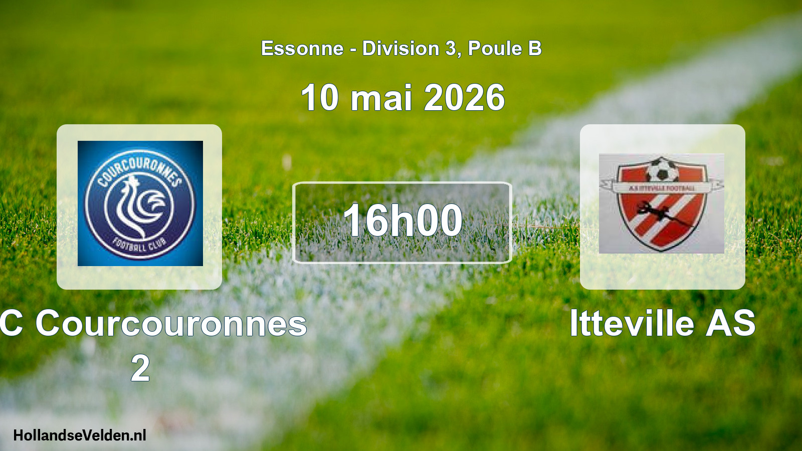 Match programmé: FC Courcouronnes 2 - Itteville AS (10 mai 2026)