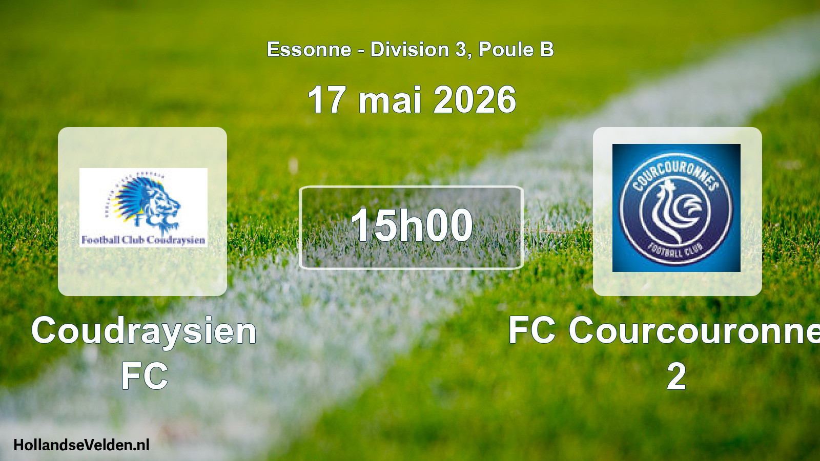 Geplande wedstrijd: Coudraysien FC - FC Courcouronnes 2 (17 mei 2026)
