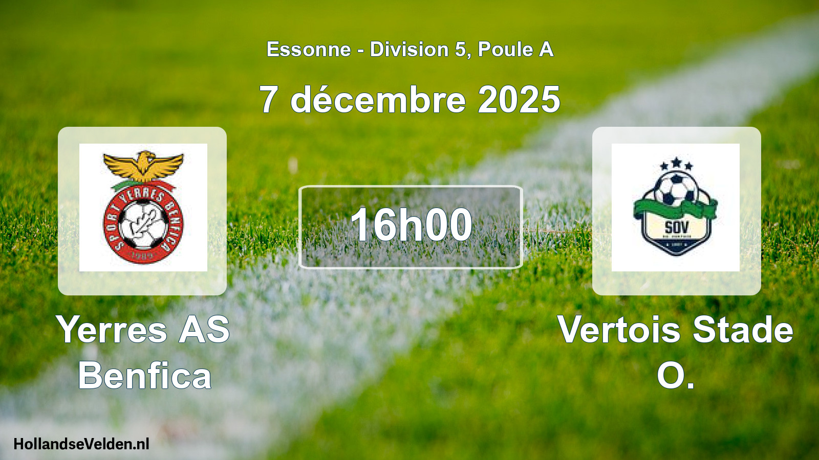 Geplande wedstrijd: Yerres AS Benfica - Vertois Stade O. (7 december 2025)