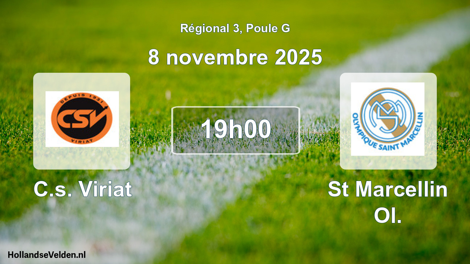 Geplande wedstrijd: C.s. Viriat - St Marcellin Ol. (8 november 2025)