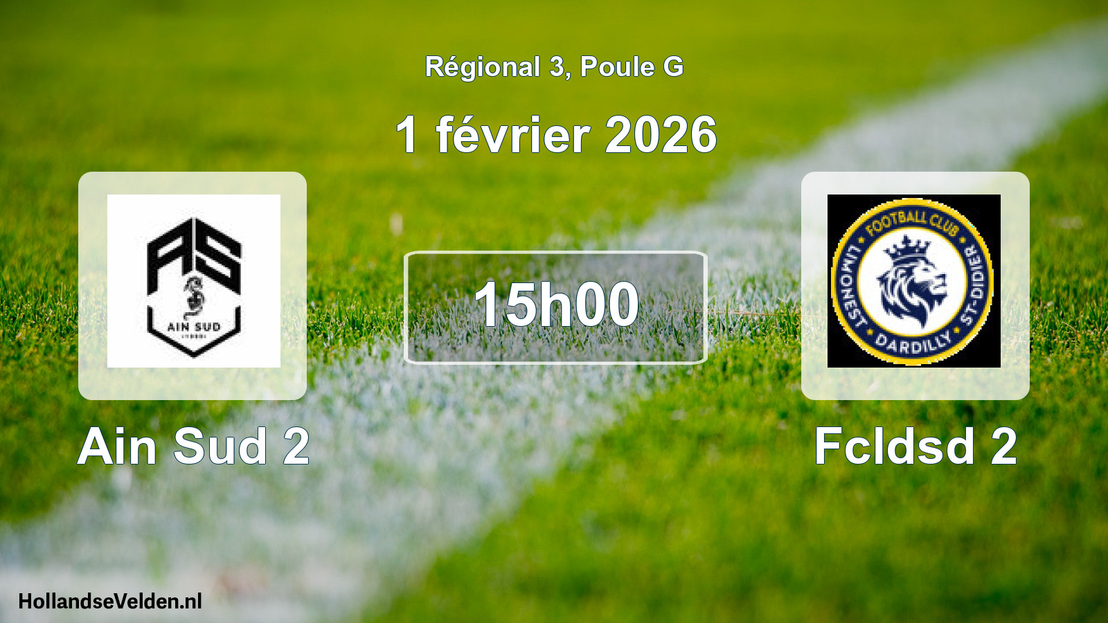 Geplande wedstrijd: Ain Sud 2 - Fcldsd 2 (1 februari 2026)