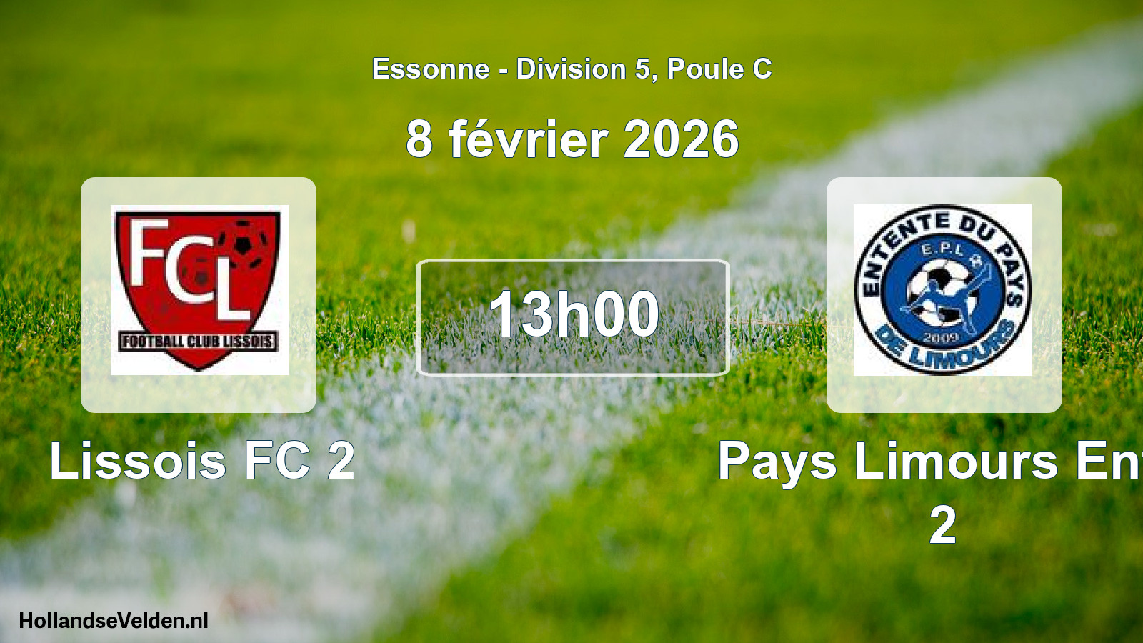 Scheduled Match: Lissois FC 2 - Pays Limours Ent. 2 (8 February 2026)