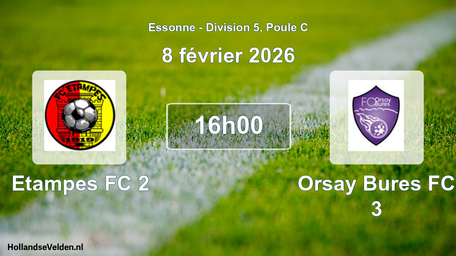 Scheduled Match: Etampes FC 2 - Orsay Bures FC 3 (8 February 2026)