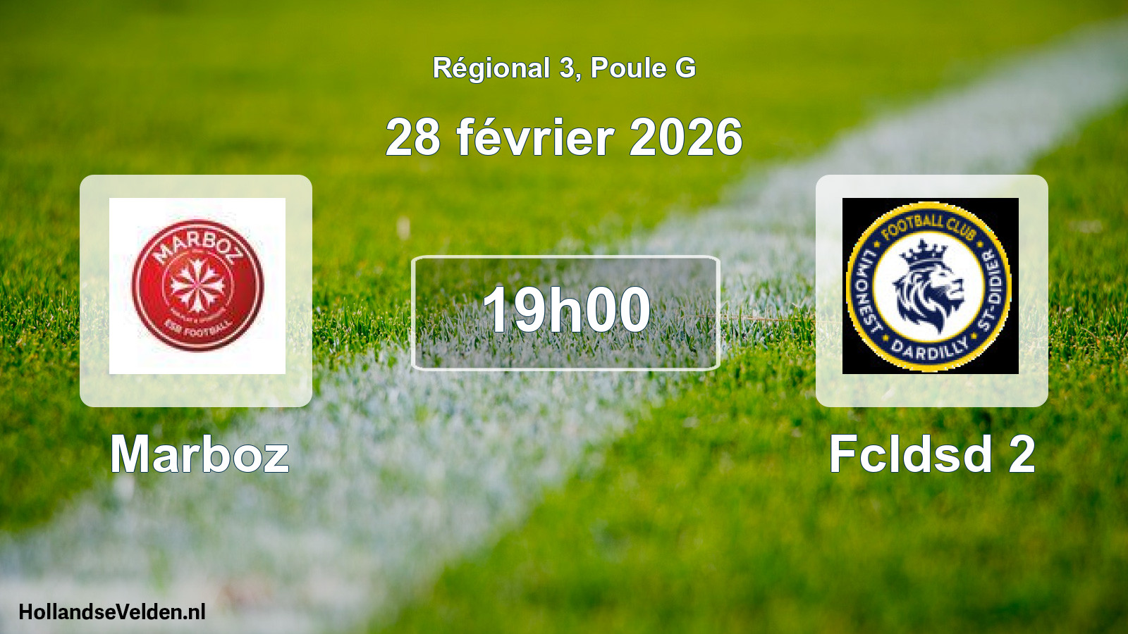 Geplande wedstrijd: Marboz - Fcldsd 2 (28 février 2026)
