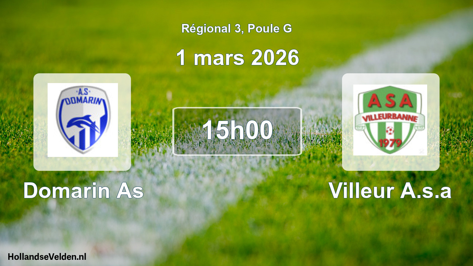 Scheduled Match: Domarin As - Villeur A.s.a (1 March 2026)