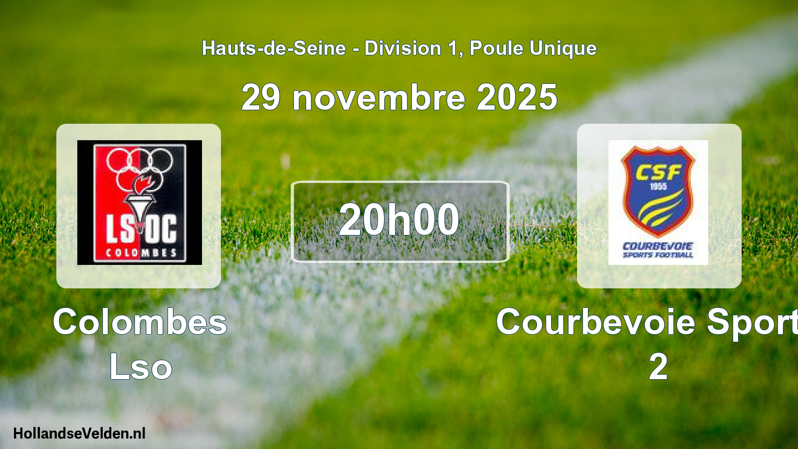 Geplande wedstrijd: Colombes Lso - Courbevoie Sports 2 (29 november 2025)