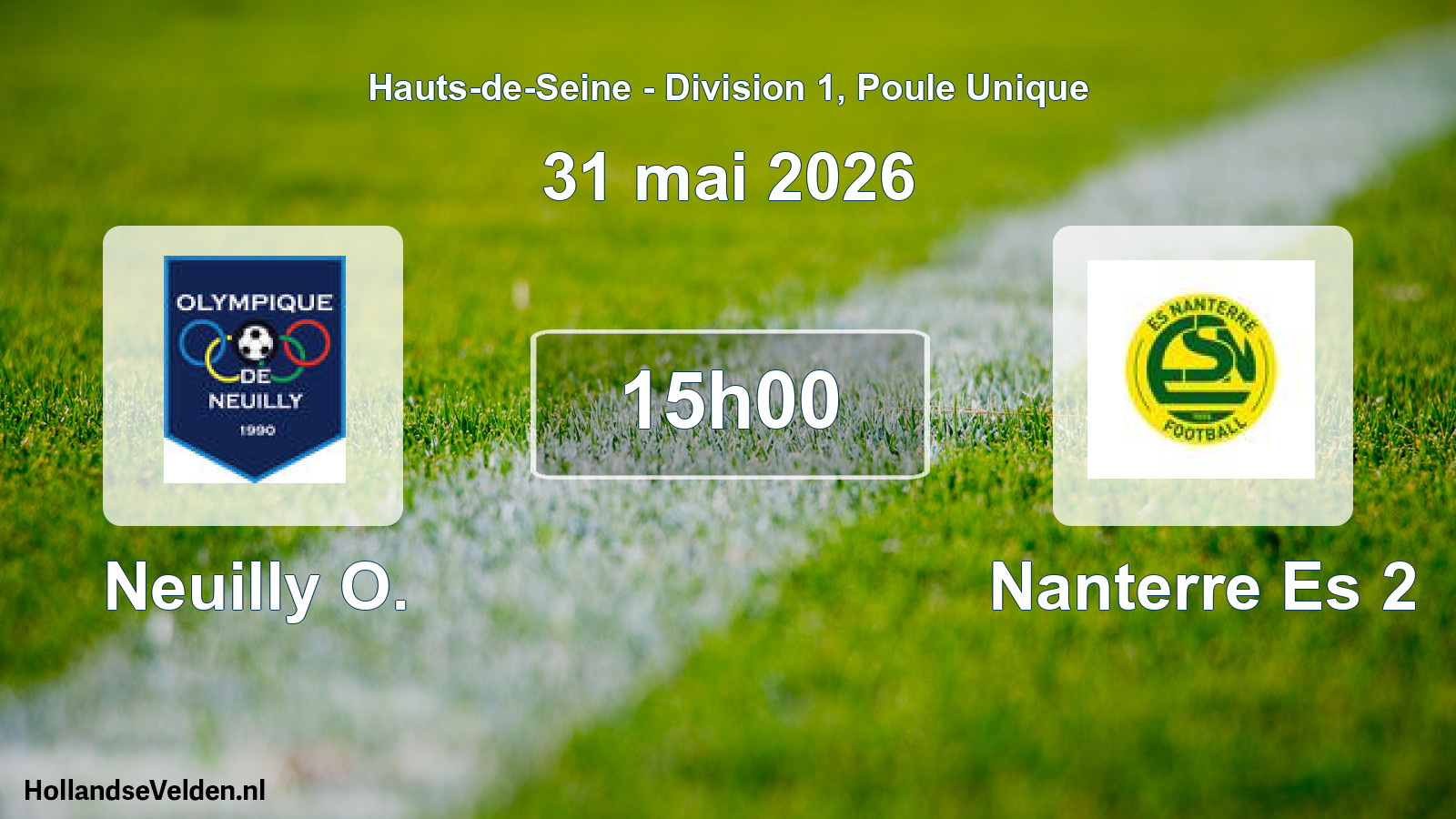 Match programmé: Neuilly O. - Nanterre Es 2 (31 mai 2026)