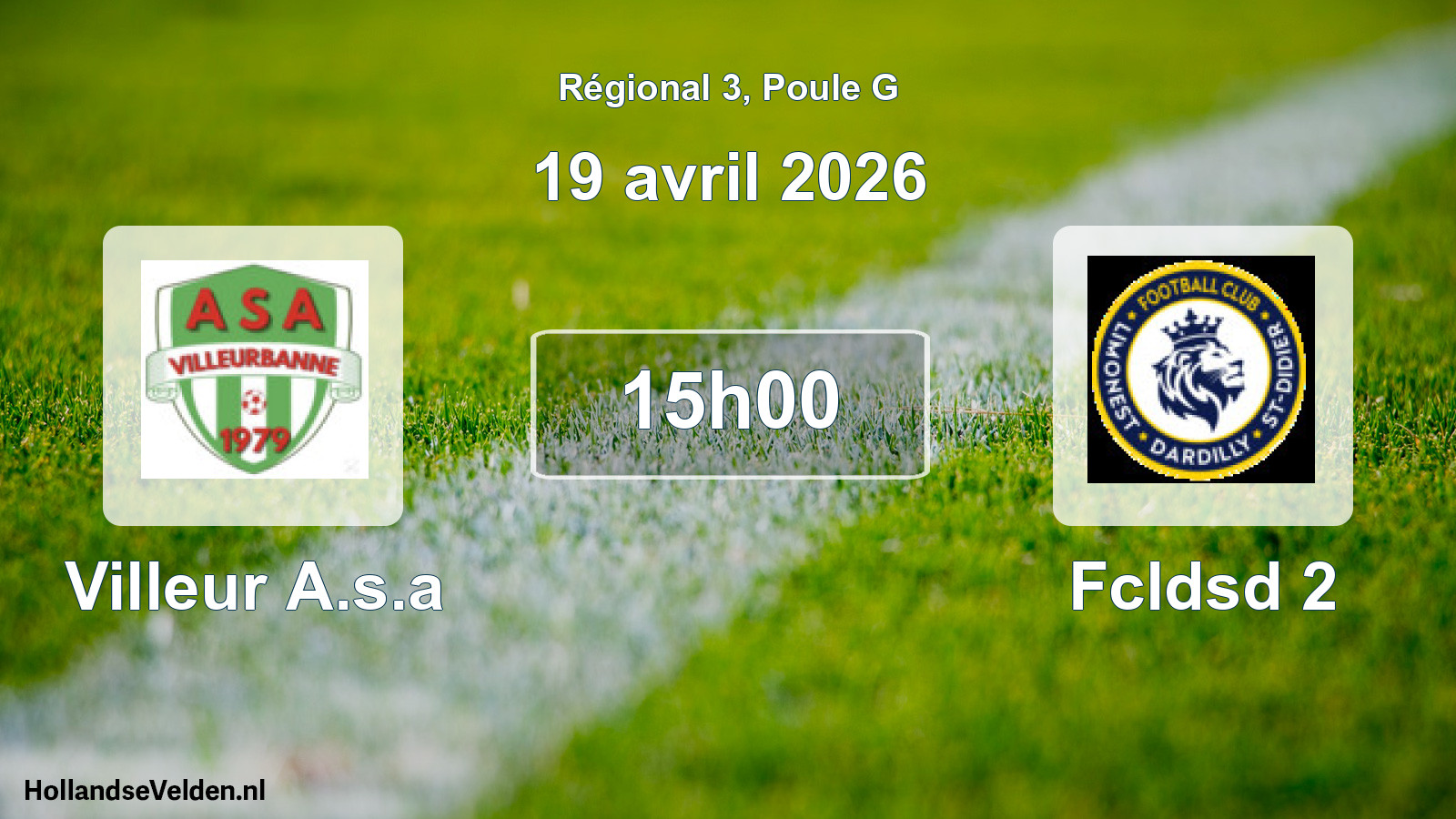 Scheduled Match: Villeur A.s.a - Fcldsd 2 (19 April 2026)