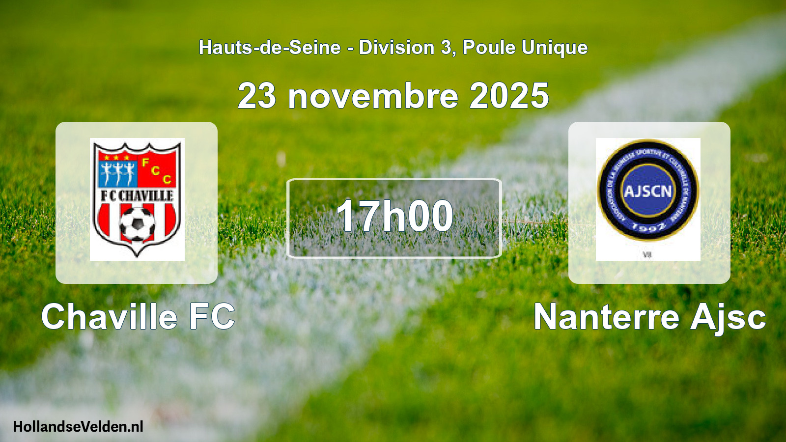 Geplande wedstrijd: Chaville FC - Nanterre Ajsc (23 november 2025)
