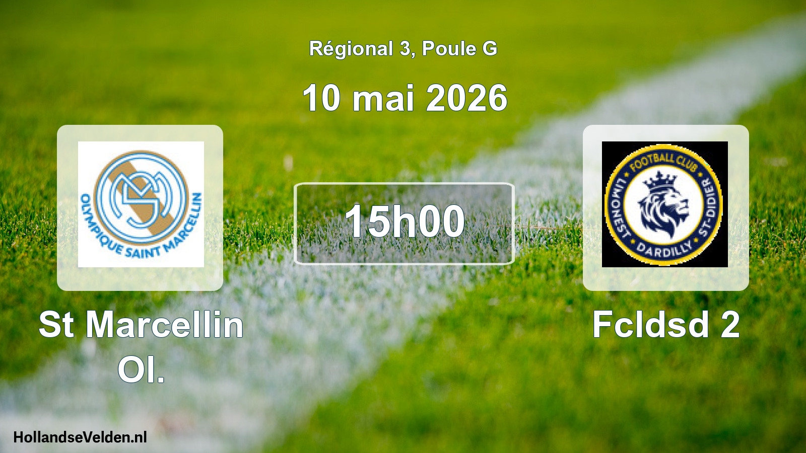 Geplande wedstrijd: St Marcellin Ol. - Fcldsd 2 (10 mei 2026)