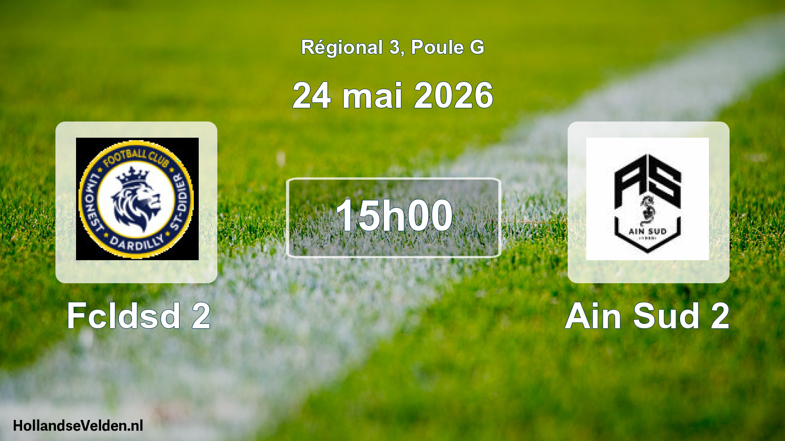 Geplande wedstrijd: Fcldsd 2 - Ain Sud 2 (24 mai 2026)