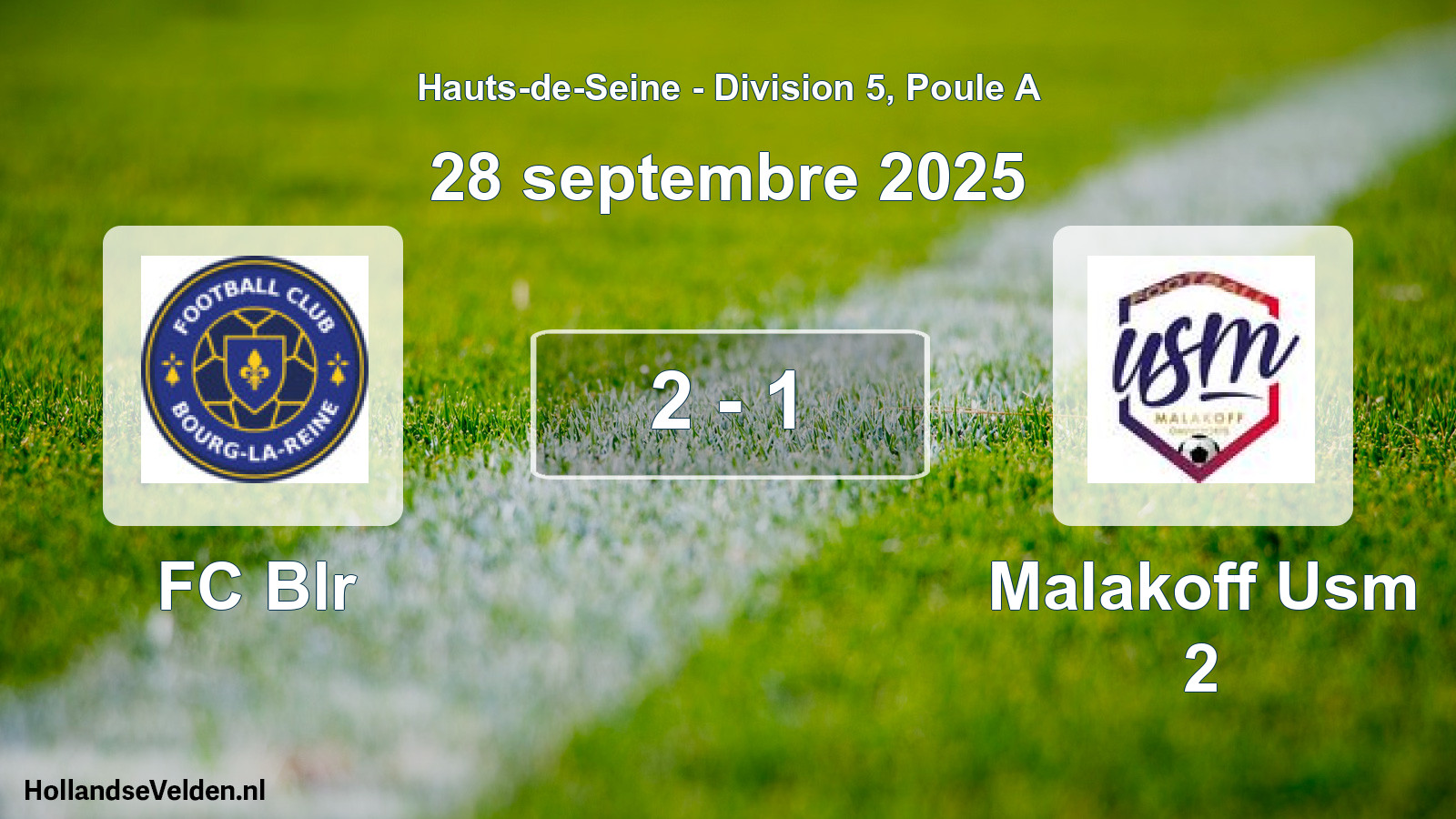 Total number of matches played: FC Blr - Malakoff Usm 2 2 - 1 (28 September 2025)