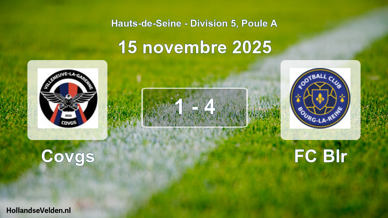 Match joué: Covgs - FC Blr 1 - 4 (15 novembre 2025)