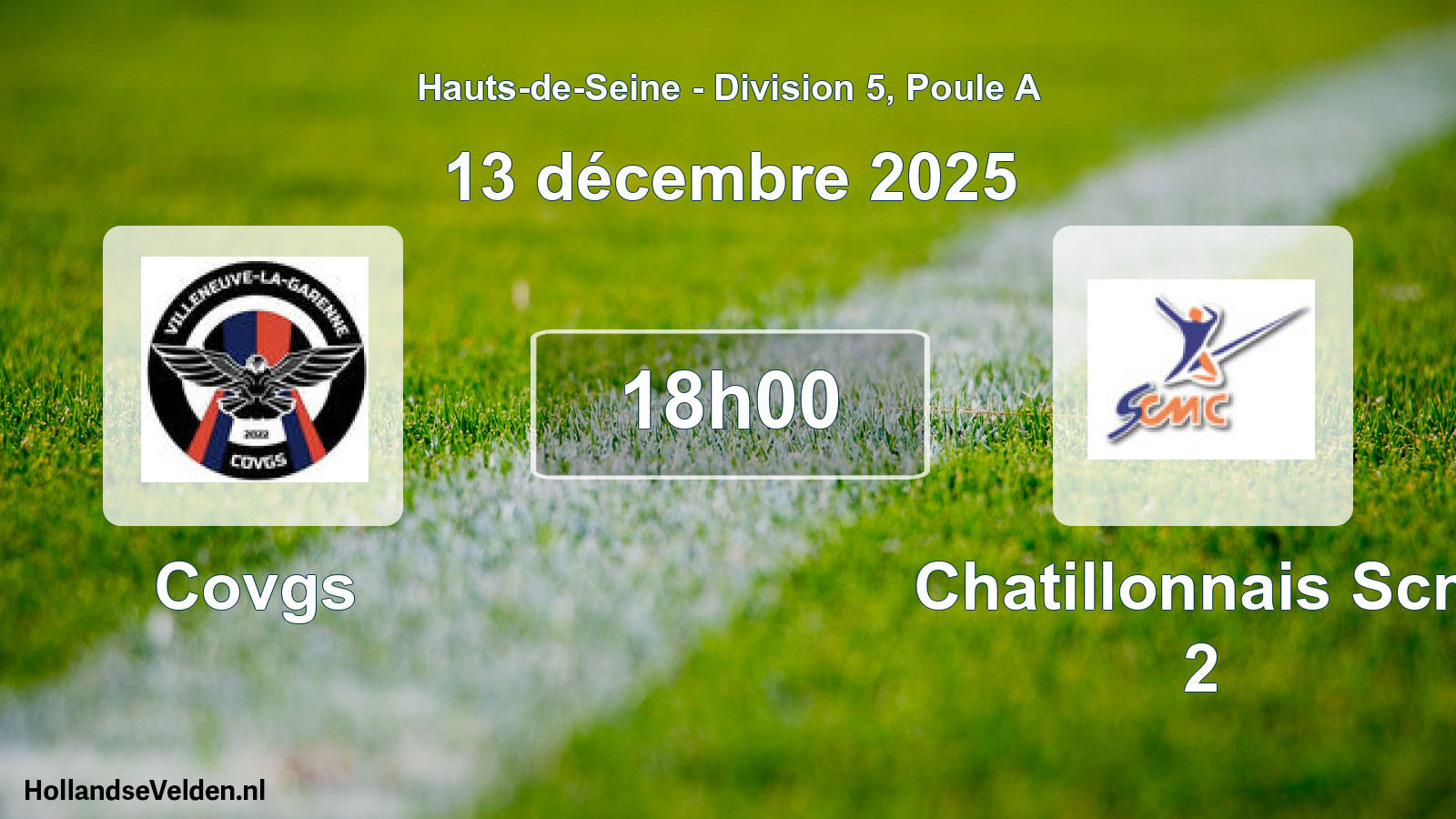 Match programmé: Covgs - Chatillonnais Scm 2 (13 décembre 2025)