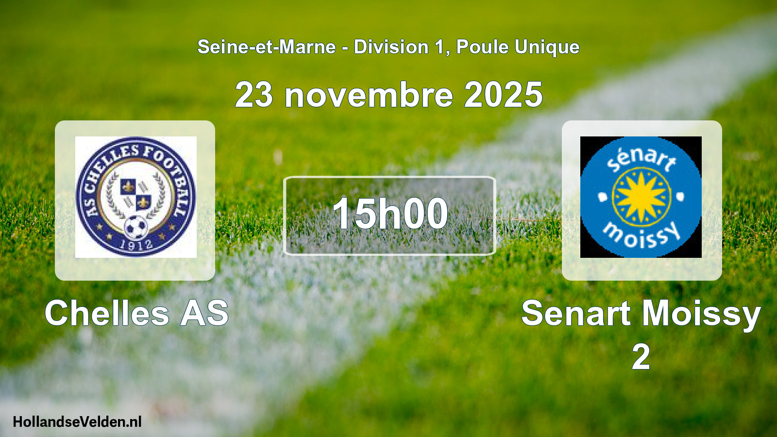 Match programmé: Chelles AS - Senart Moissy 2 (23 novembre 2025)