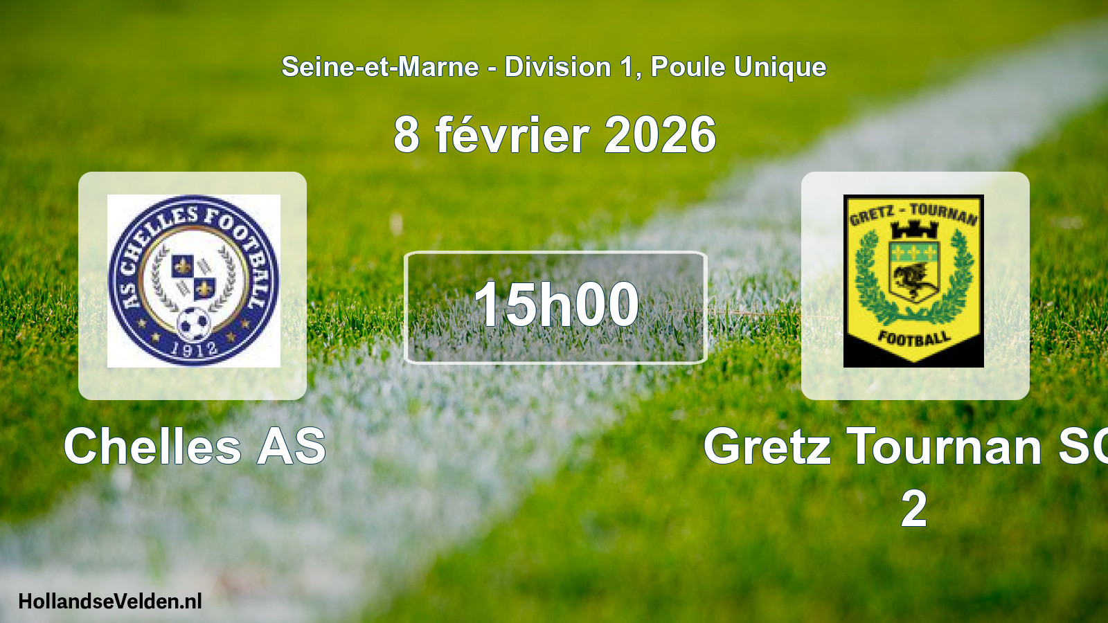 Scheduled Match: Chelles AS - Gretz Tournan SC 2 (8 February 2026)