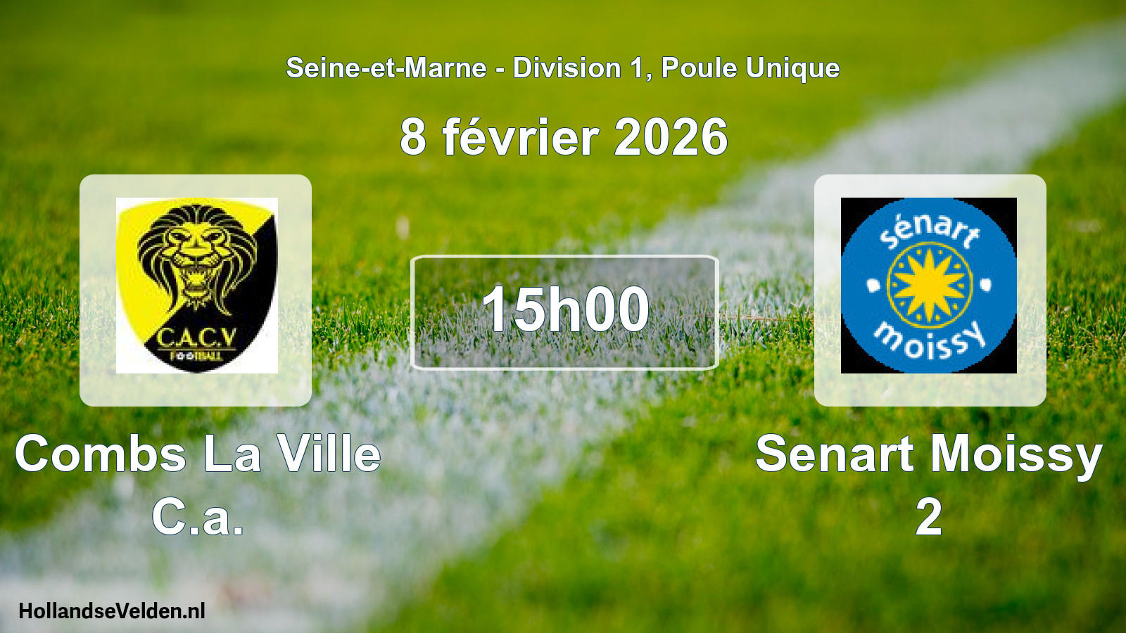 Geplande wedstrijd: Combs La Ville C.a. - Senart Moissy 2 (8 februari 2026)