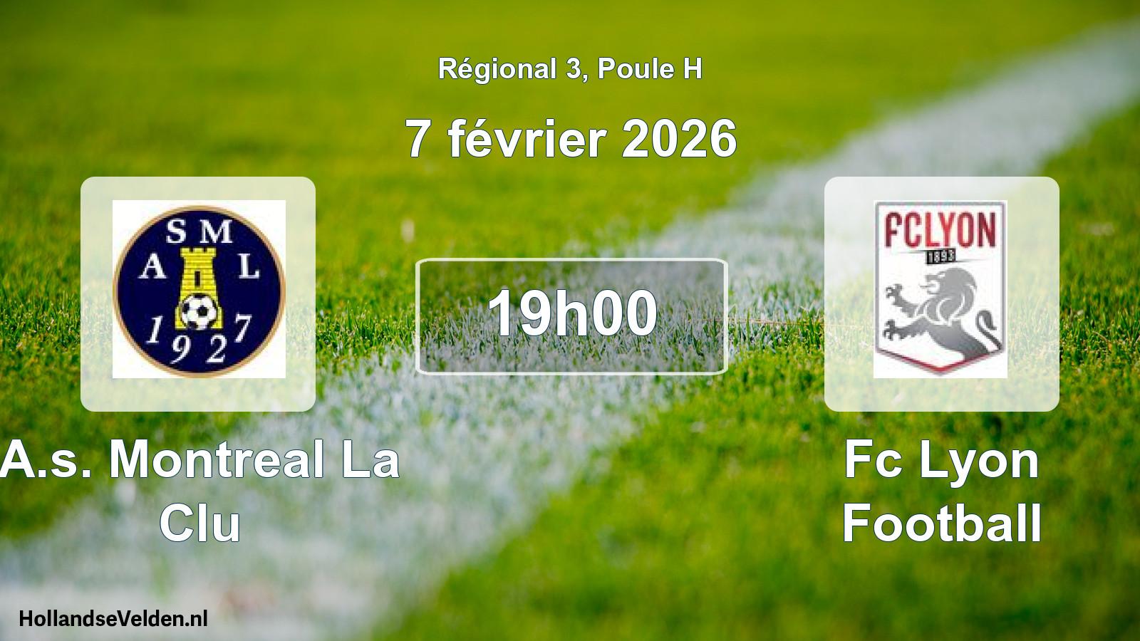Scheduled Match: A.s. Montreal La Clu - Fc Lyon Football (7 February 2026)