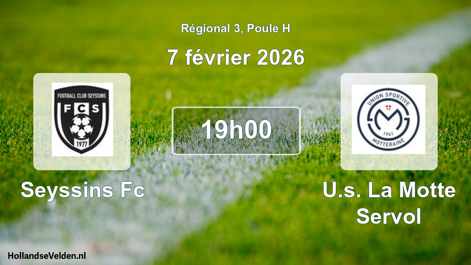 Scheduled Match: Seyssins Fc - U.s. La Motte Servol (7 February 2026)
