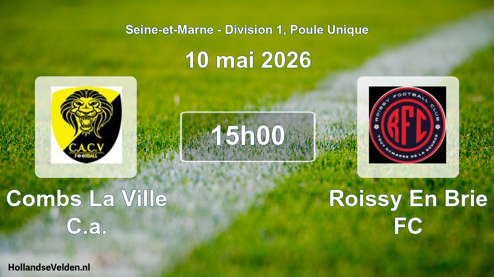 Scheduled Match: Combs La Ville C.a. - Roissy En Brie FC (10 May 2026)