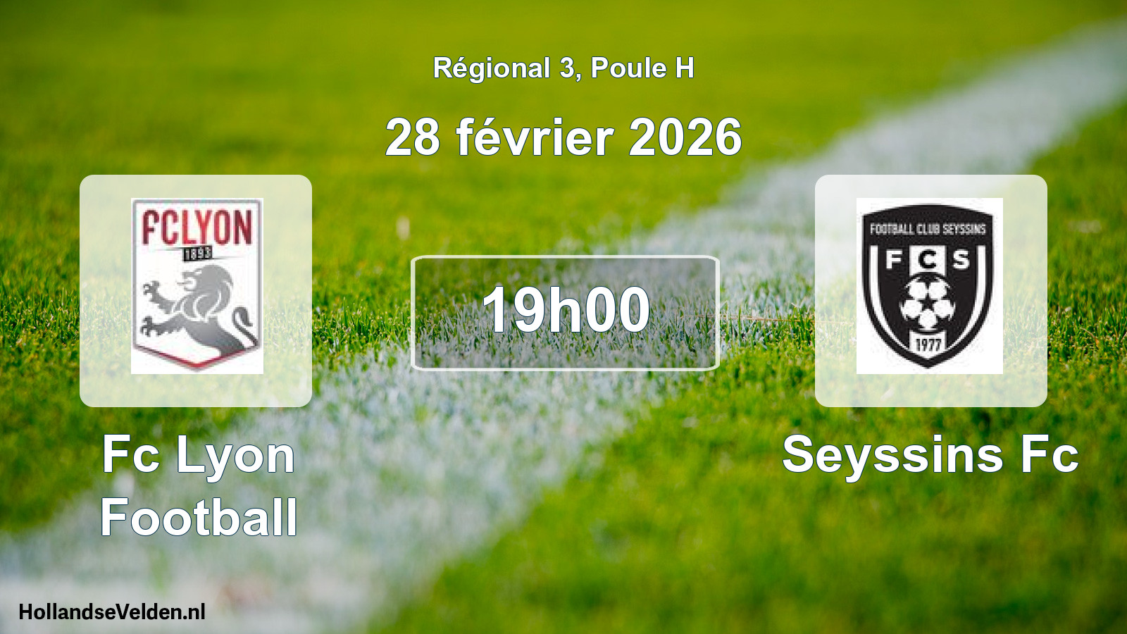 Scheduled Match: Fc Lyon Football - Seyssins Fc (28 February 2026)