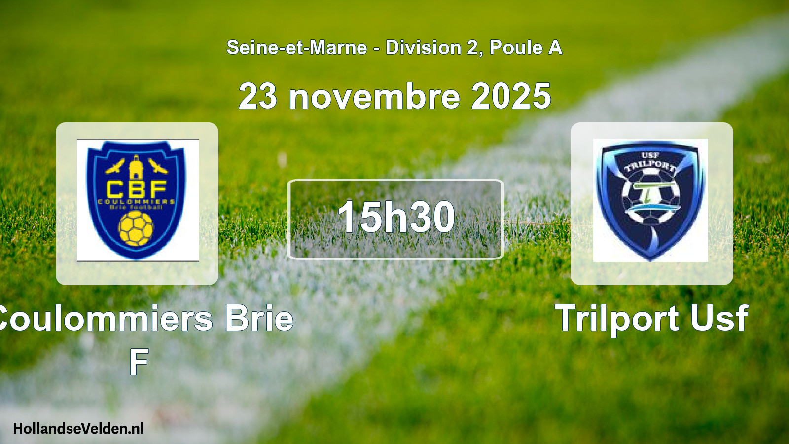 Scheduled Match: Coulommiers Brie F - Trilport Usf (23 November 2025)