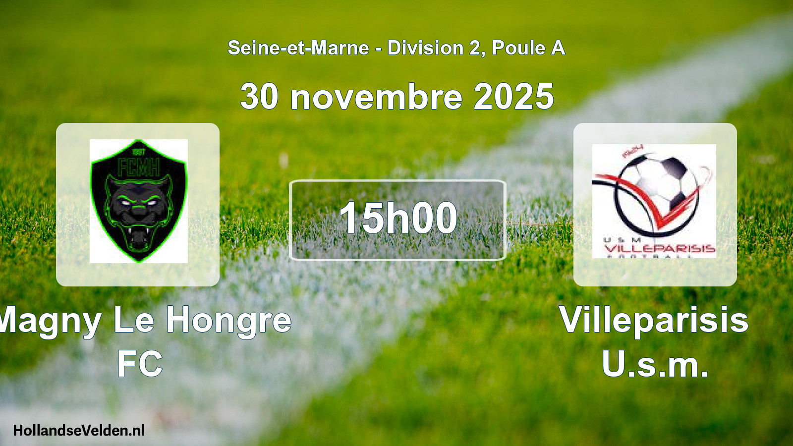 Geplande wedstrijd: Magny Le Hongre FC - Villeparisis U.s.m. (30 november 2025)