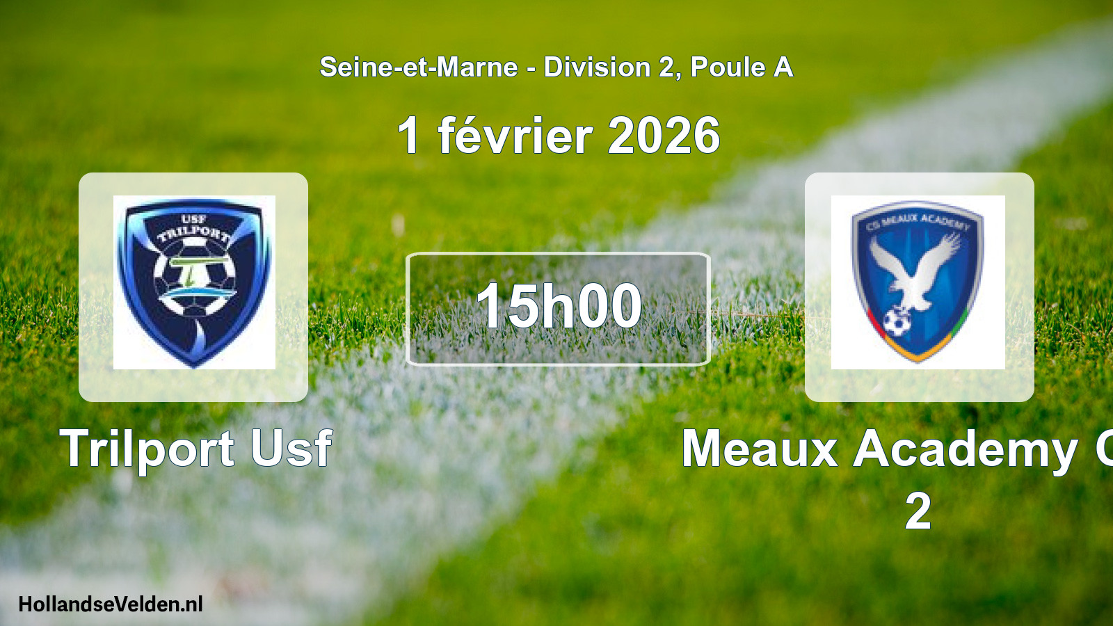 Match programmé: Trilport Usf - Meaux Academy Cs 2 (1 février 2026)