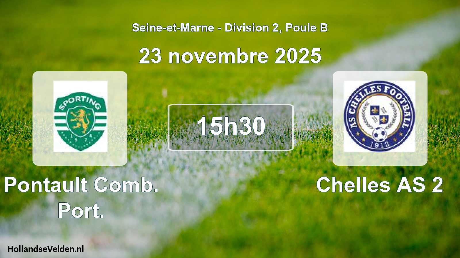 Scheduled Match: Pontault Comb. Port. - Chelles AS 2 (23 November 2025)