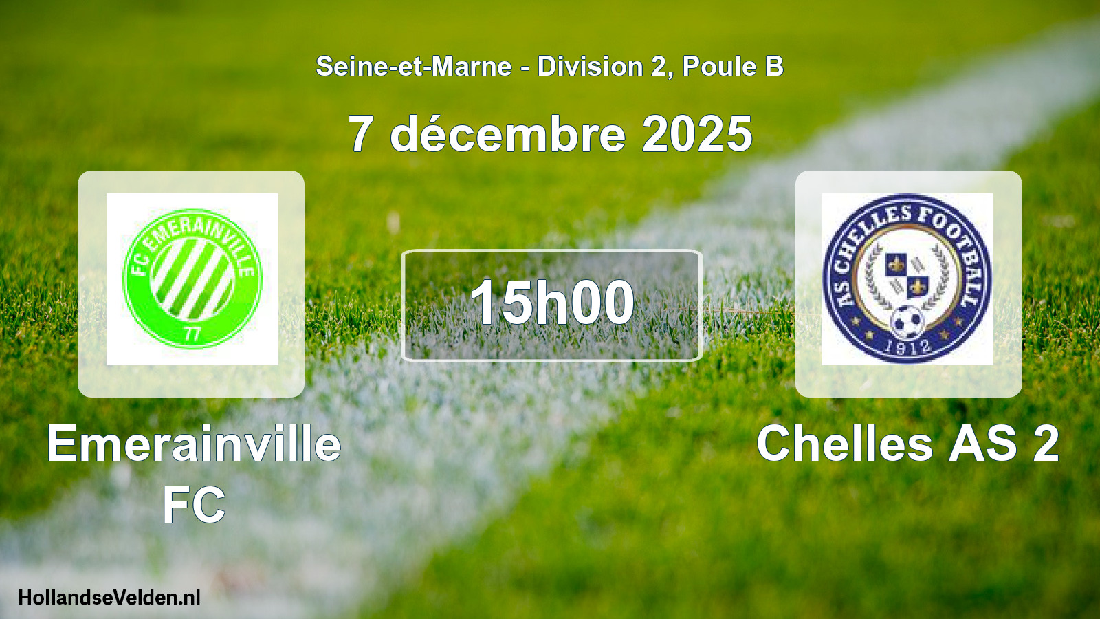 Geplande wedstrijd: Emerainville FC - Chelles AS 2 (7 december 2025)