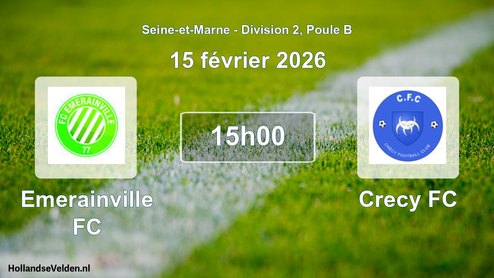 Scheduled Match: Emerainville FC - Crecy FC (15 February 2026)